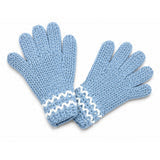 Bits & Bows Blue Knit Gloves