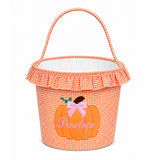 Bits & Bows Ruffled Pumpkin Trick-or-Treat Tote