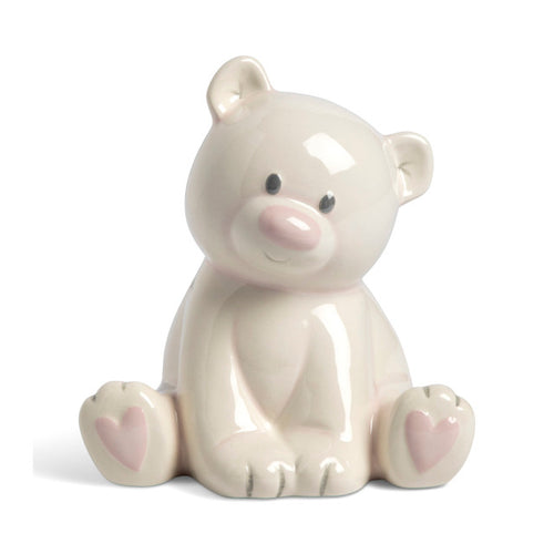 Demdaco Teddy Bear Bank-Pink