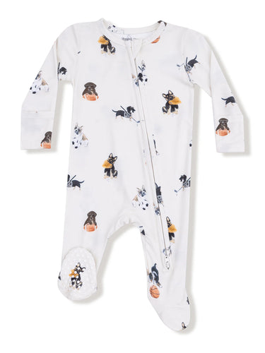 Angel Dear Sporty Puppies 2 Way Zipper Footie