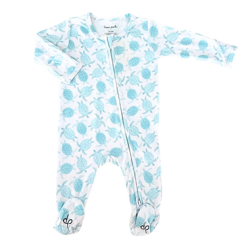 Dear Perli Turtley Awesome Zipper Footie