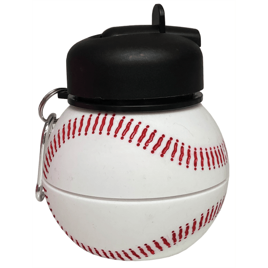 Iscream Baseball Silicone Collapsible Water Bottle
