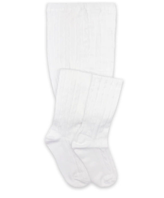 Jefferies White Cable Tights