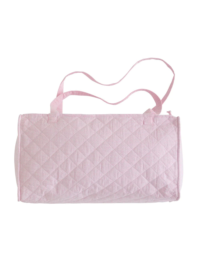 Small pink duffle bag shop
