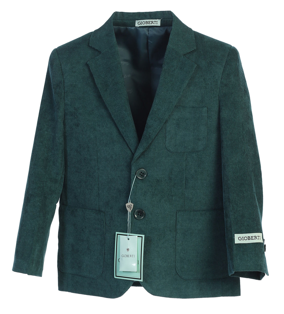 Gioberti Hunter Green Corduroy Blazer