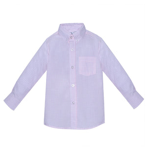 RN Arthur Brother Button Down Shirt-Pink Square
