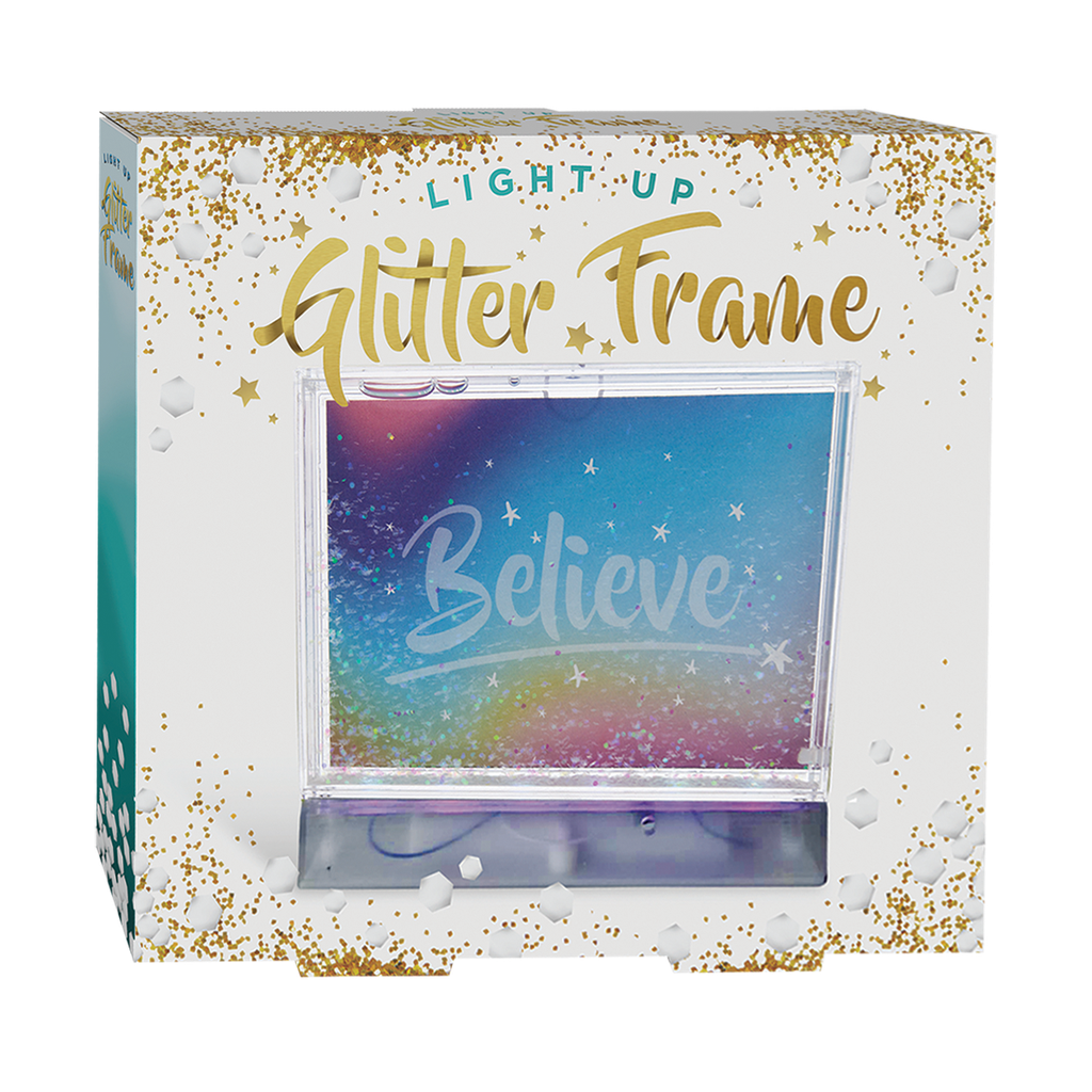 Iscream Color Changing Glitter Picture Frame