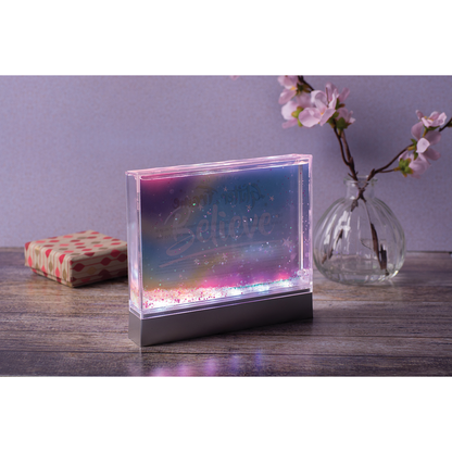 Iscream Color Changing Glitter Picture Frame