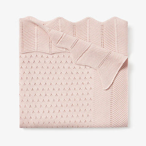 Elegant Baby Pointelle Pink Blanket