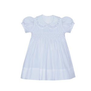 RN Finley Smocked Dress-White