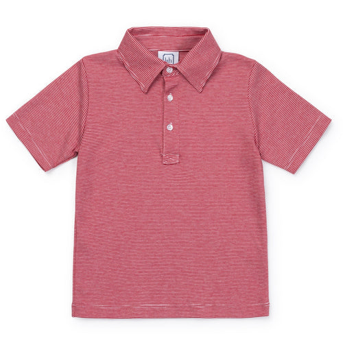 Lila & Hayes Griffin Shirt-Red/White Stripe