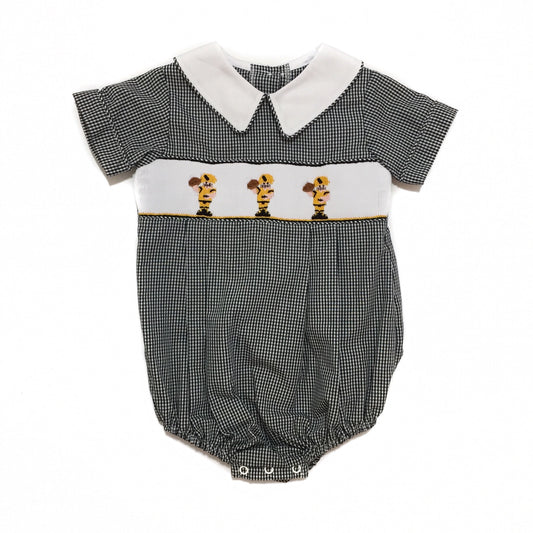 Banbury Black Gingham Football Player Bubble