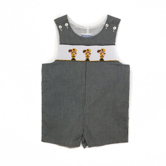 Banbury Black Gingham Football Player Shortall