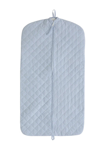 Little English Light Blue Quilted Garment Bag