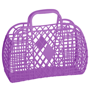 Sun Jellies Large Purple Retro Basket