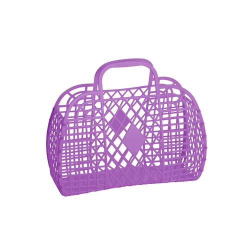 Sun Jellies Small Purple Retro Basket