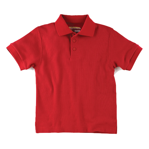 Universal Solid Polo Shirt Red