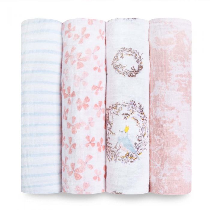 Aden & Anais Birdsong 4-pack Classic Swaddles