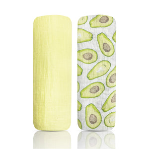 Gaz Avocado Muslin Blanket 2-pack