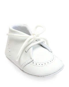 Benny Lace Up Bootie-White