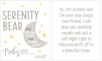 Ganz 14" Serenity Sound/Light Bear