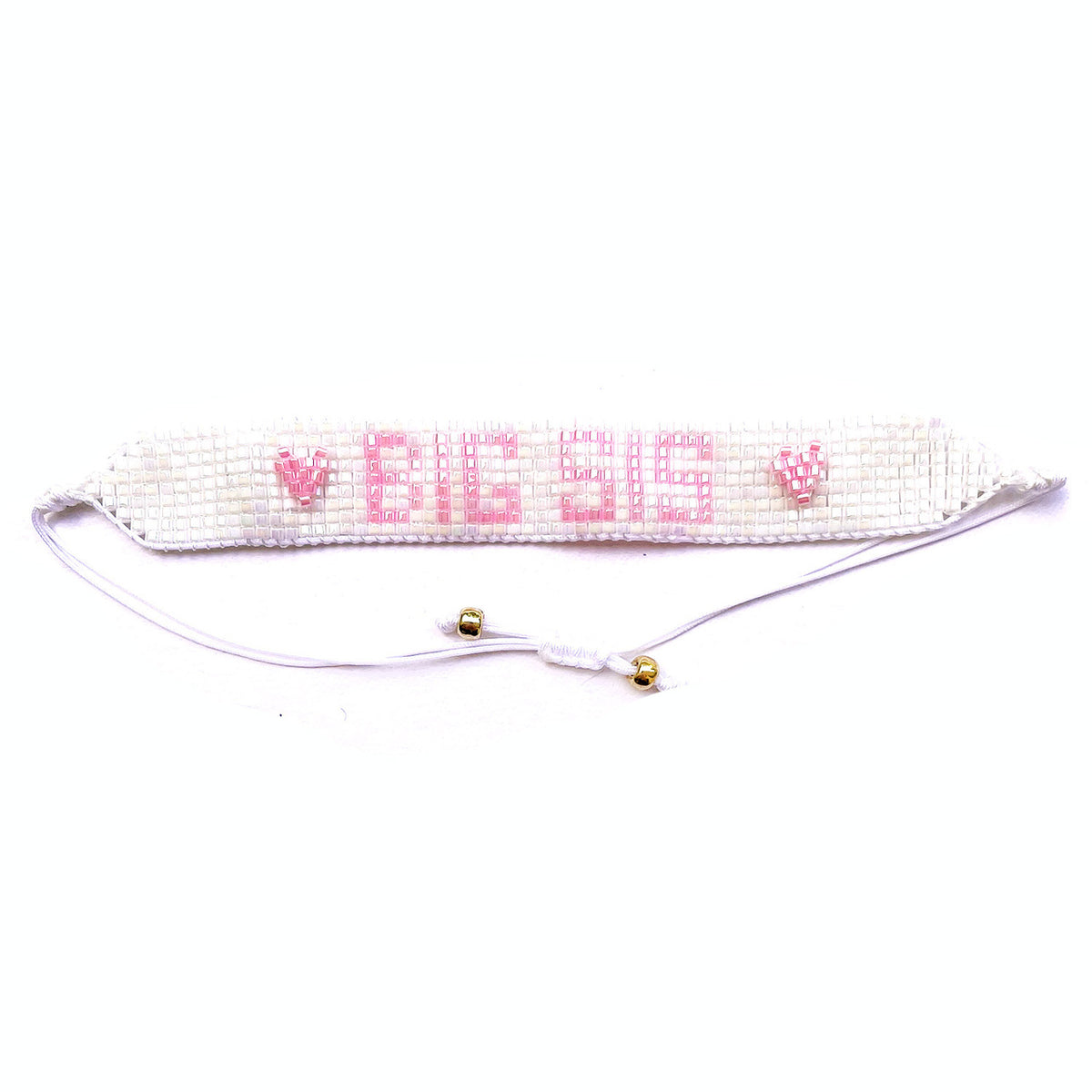 Big Sister Bracelet-Pink/White