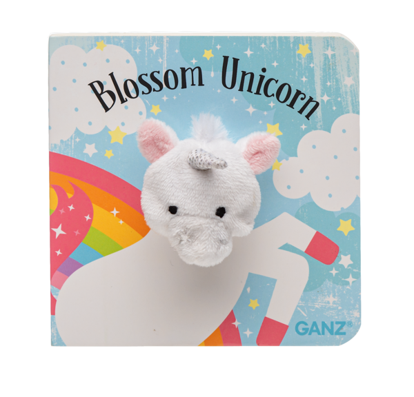 Ganz Blossom Unicorn Finger Puppet Book