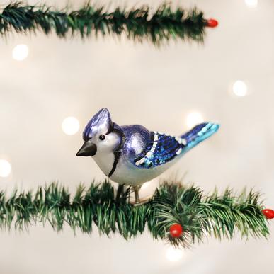 Old World Christmas Blue Jay Ornament