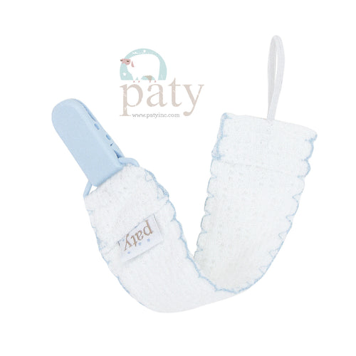 Paty Pacifier Clip-Blue