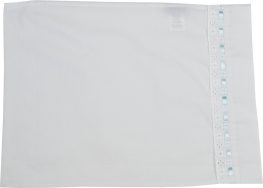 Lullaby Set Blue Ribbon Heirloom Pillow Case