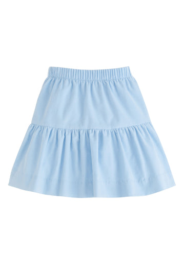 Little English Jillian Light Blue Corduroy Skirt