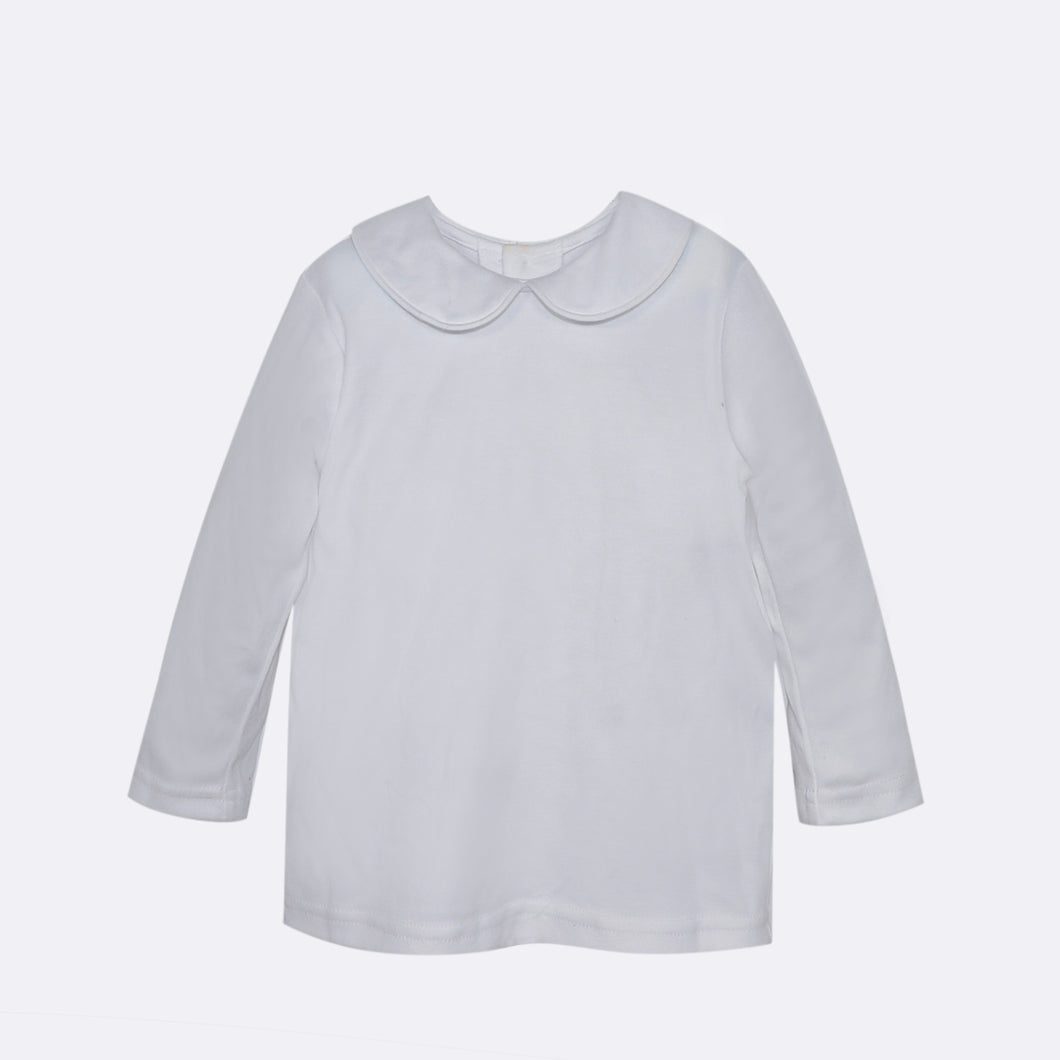 RN White L/S Knit Shirt-Boy