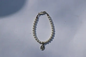 Zsa Zsa Pearl Bracelet with Miraculous Medal