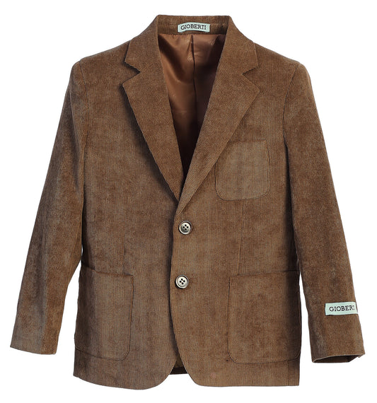 Gioberti Camel Corduroy Blazer