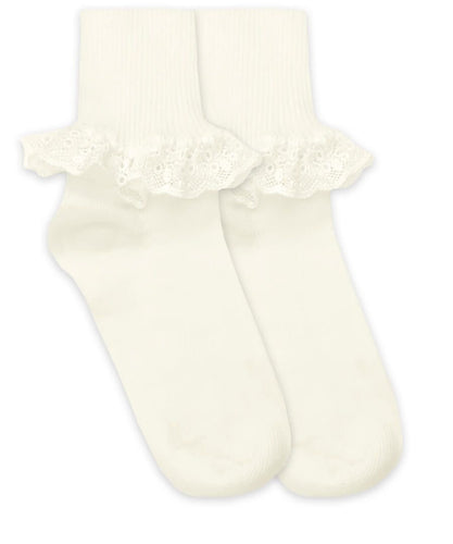 Jefferies Chantilly Lace Sock-Pearl
