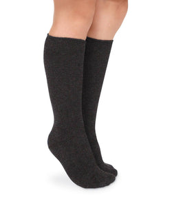 Jefferies Charcoal Seamless Knee Highs 2-Pack