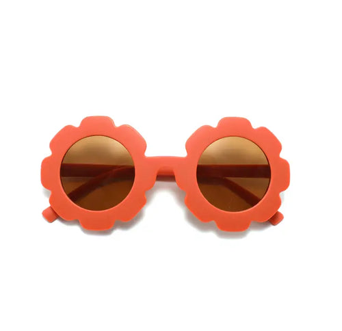 Boho + Babe Flower Sunglasses-Coral