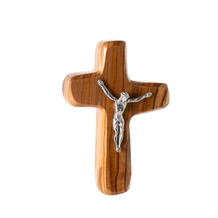Olive Wood Cross w/ Crucifix