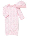Little Me Damask Gown/Hat