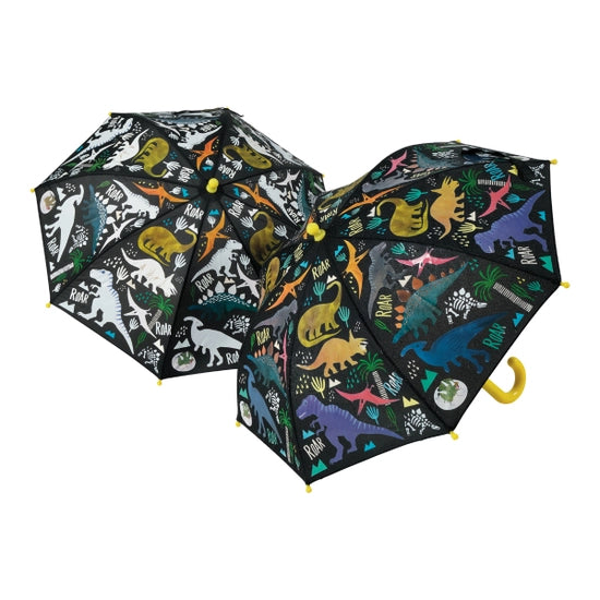 F&R Colour Changing Umbrella-Dino