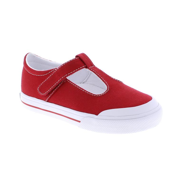 Footmates Red Drew T-Strap