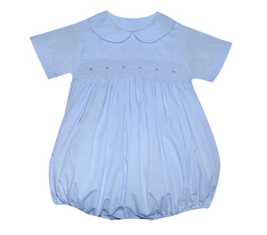 RN Blue Finley Smocked Bubble