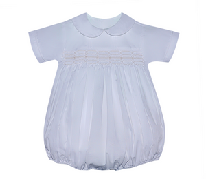 RN Finley White/Ivory Smocked Bubble