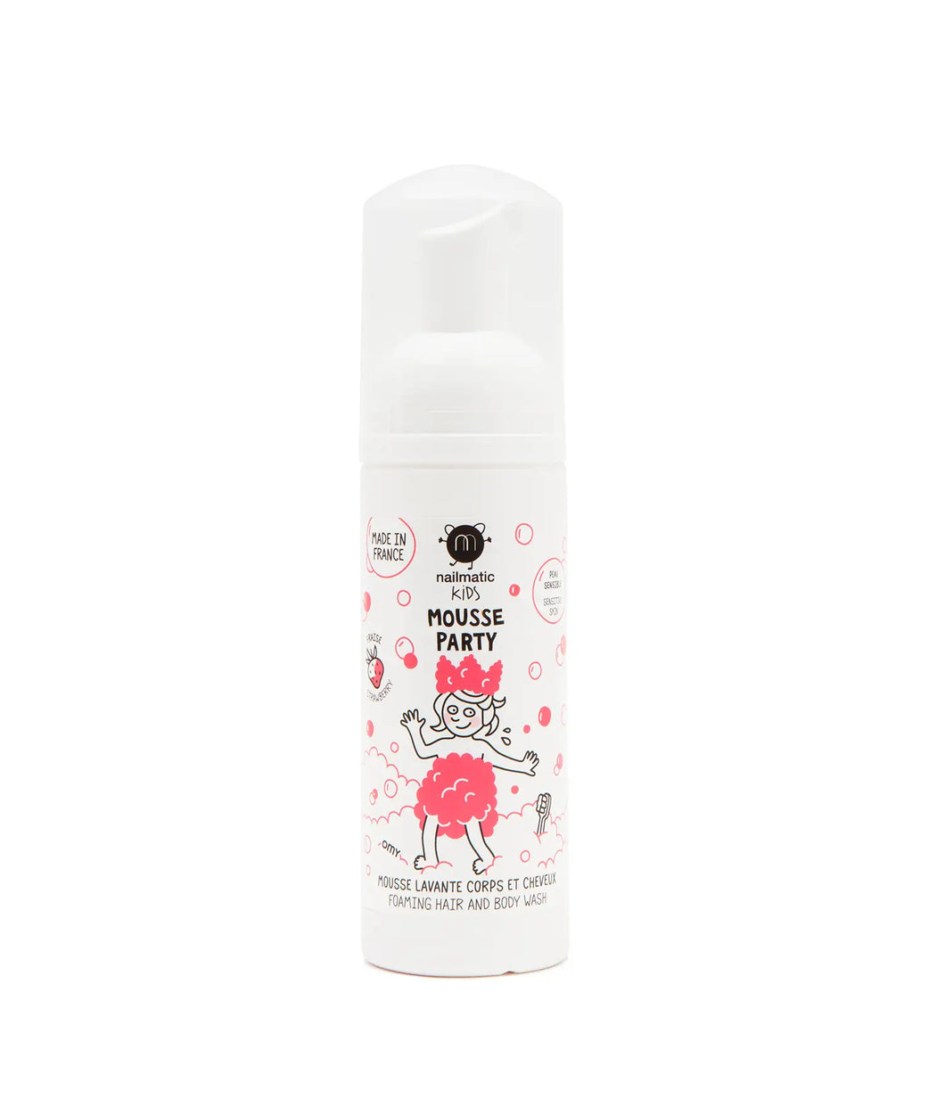 Nailmatic Foaming Hair and Body Wash-Strawberry
