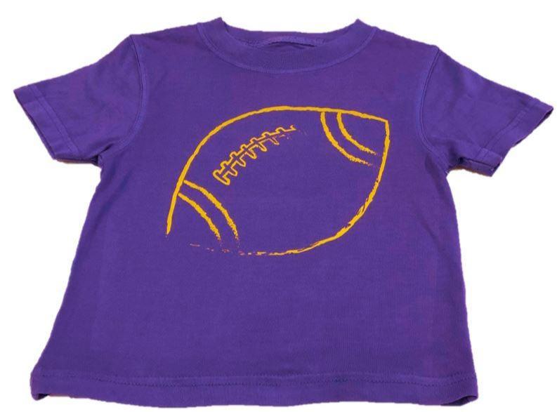 M&K Purple/Gold Football T-Shirt