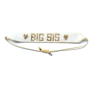 Big Sister Bracelet-Gold/White