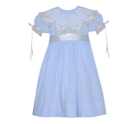 P&R Gracie Mae Girls Blue Dress