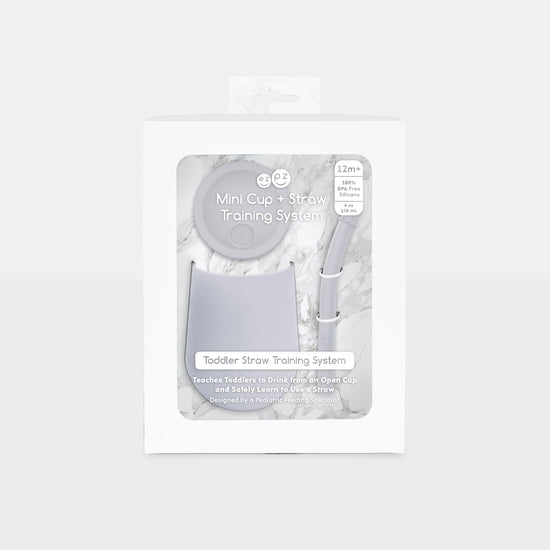 Ezpz Pewter Mini Cup + Straw