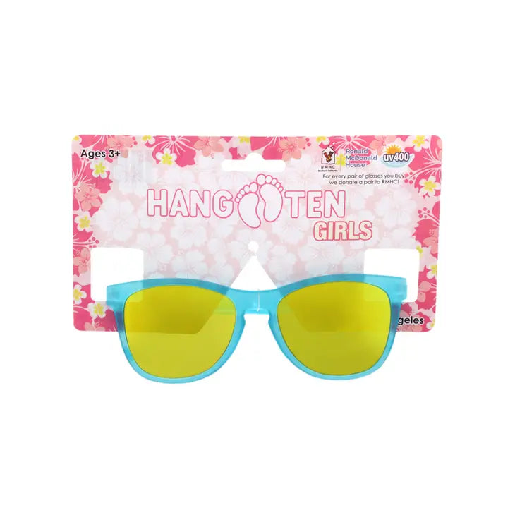 Kids Hang Ten Blue/Yellow Sunglasses