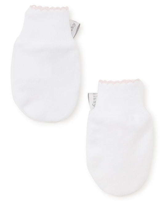 Kissy Kissy Basic Mittens White/Pink
